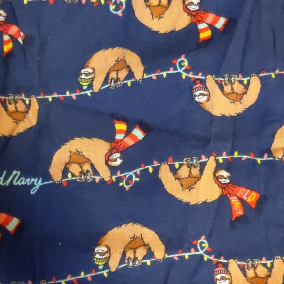 Old Navy Other - Sloth Christmas lights pajama bottoms